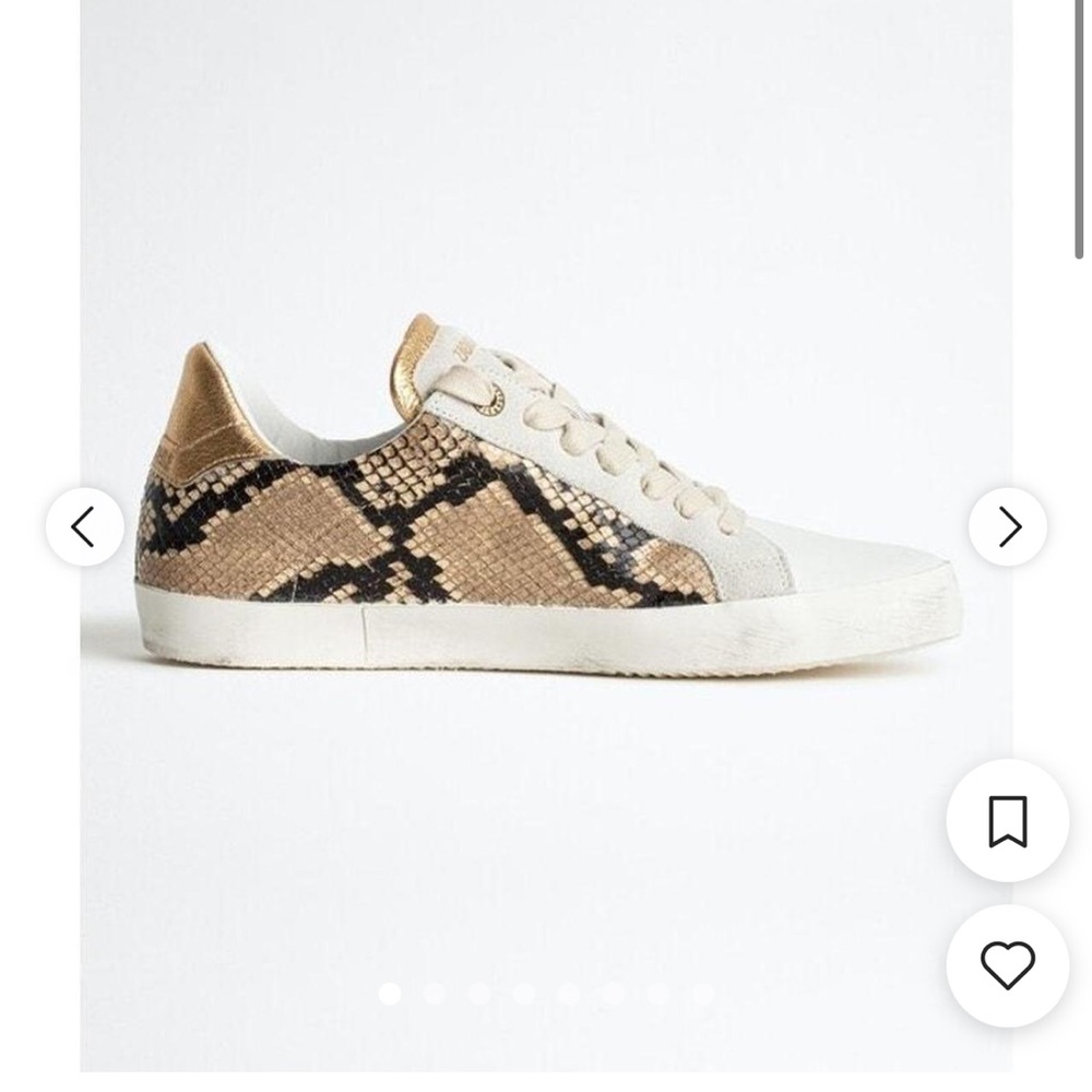 Zadig & Voltaire Python Print Sneakers 36 - image 1